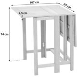 Gardenson Vrtna Zložljiva Miza Rebel, 65x74x107cm, Masivno | Shoptok.si