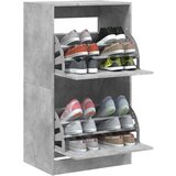vidaXL omarica za čevlje z 2 predaloma betonsko siva 60x42x108 cm | Shoptok.si