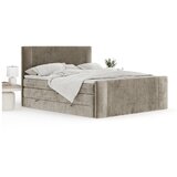 Maison de Rêve Svetlo rjava boxspring postelja s prostorom za shranjevanje 140x200 cm Bergamo – | Shoptok.si