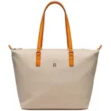 Tommy Hilfiger Torbe POPPY CANVAS TOTE Kostanjeva