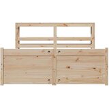 vidaXL Okvir za krevet s uzglavljem 140x200 cm od masivne borovine | shoptok.hr