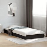  Okvir za krevet crni 75 x 190 cm od konstruiranog drva | shoptok.hr