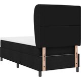 s opruga kutije s madracem Crna 90 x 200 cm tkanina | shoptok.hr