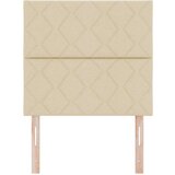 vidaXL Vzglavje z dizajnom diamantskih blokov Kremno 100 cm Tkanina, Vzglavje z dizajnom diamantskih blokov Kremno 200 cm Tkanina, (22080273) | Shoptok.si