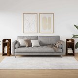  Pomoćni stolići 2 kom s policom boja hrasta 25,5x27x60 cm | Eponuda.ba