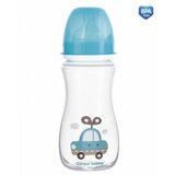 Canpol baby flašica široki vrat, antikolik - easy start- 300 ml - toys car plava Cene