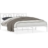 vidaXL Metalni okvir za krevet s uzglavljem bijeli 160x200 cm | shoptok.hr