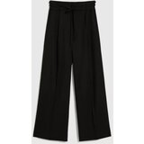 Marisse Black Linen Wide-Leg Trousers | ePonuda.com