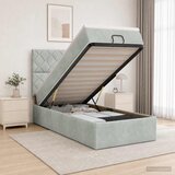  Krevet od pjene s madracem i LED-om Svjetlosiva 80 x 200 cm | shoptok.hr