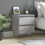 vidaXL Nočna omarica siva sonoma 40x35x50 cm inženirski les Cene