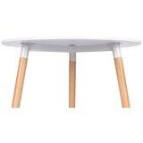 BOLZZ trpezarijski sto Verona, Okrugli, 80cm, Beli | ePonuda.com