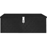  Kutija za pohranu crna 90 x 47 x 33,5 cm aluminijska | shoptok.hr