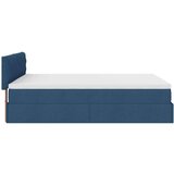  Otomanski krevet s madracem plavi 140x190cm od tkanine | shoptok.hr