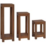  Stalak za biljke 3 kom. Prirodna 25 x 25 x 80 cm | shoptok.hr