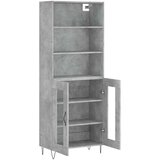  Visoka komoda siva betona 69,5x34x180 cm od konstruiranog drva | shoptok.hr