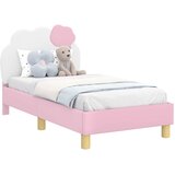  Okvir kreveta za malu djecu s naslonom Ružičasta 70 x 140 cm PU | shoptok.hr