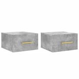 Maison Chic Stenski Dvo delni komplet Nočne omarice - Nočne mize betonsko siva 35x35x20 cm, (21690124) | Shoptok.si