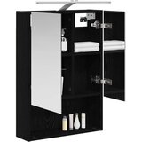  Kupaonski ormar s ogledalom Crni hrast 50 x 14,5 x 70 cm | shoptok.hr