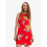 Desigual Red Women Floral Dress Sundance - Women