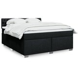  Krevet s oprugama i madracem crni 180x200 cm od tkanine | shoptok.hr