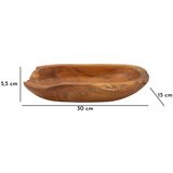 Mauro Ferretti Drveni ukrasni pladanj 30x15 cm Narro – | shoptok.hr