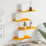  Lebdeća polica Zidne 4 pcs Žuta 40 x 18 x 2,5 cm Čelik | shoptok.hr