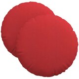  Jastučići za sjedenje 2 pcs Crvena Ø40 x 13 cm tkanina | shoptok.hr