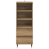 vidaXL Visok predalnik Umetni hrast 40 x 36 x 110 cm Konstruiran les | Shoptok.si