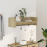 vidaXL Stenska polica sonoma hrast 100x35x30,5 cm inženirski les Cene