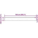  Čipkasta zavjesa sa zavjesama Bijelo 120 x 750 cm Poliester | Eponuda.com