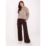 RELEVANCE Sweatpants-RV-DR-A590.08-dark brown Cene