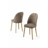 Hanah home Mara set stolica, 45x91x42 cm, 4 dijela, zlatno-smeđa boja | Eponuda.ba
