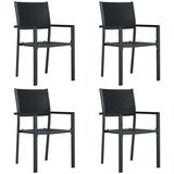  5-dijelni vrtni blagovaonski set crni | shoptok.hr
