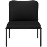  5-dijelna vrtna garnitura s jastucima crna PVC | shoptok.hr