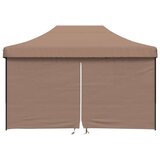 Šator za svadbe - šator za zabave Smeđa 292 x 440 x 315 cm Oxford tkanina - Smeđa s 4 bočna zida Da | shoptok.hr