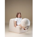 Wigiwama Kremno bel otroški fotelj iz tkanine bouclé Cloud – | Shoptok.si