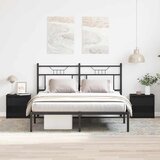  Noćni ormar 2 pcs Crni hrast 40 x 30 x 39 cm Konstruirano drvo | shoptok.hr