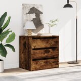  Kutna komoda s ladicama boja dimljenog hrasta 60x41x58cm drveni | Eponuda.com