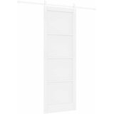  Klizna vrata ORKDAL 83 x 232 cm Masivna borovina Bijela | shoptok.hr
