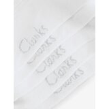 Clarks Nogavice siva / bela | Shoptok.si