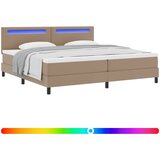  Krevet s opruga kutije s madracem Boja cappuccina 200 x 200 cm | shoptok.hr