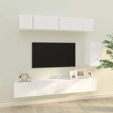  6-dijelni set TV ormarića bijeli od konstruiranog drva | shoptok.hr