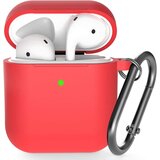 Venisymlis Silikonska torbica AirPods z obeskom za ključe, 360°C zaščitna prevleka, odporna na udarce, (22102532) | Shoptok.si