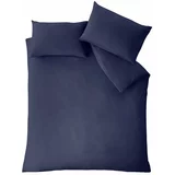 Catherine Lansfield Tamno plava posteljina za bračni krevet 200x200 cm So Soft –