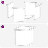  Vrtna posuda za sadnju s LED svjetlom 2 kom. Srebrna - Pocinčani čelik 30 x 40 x 30 cm 2 | shoptok.hr