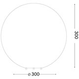 Ideal Lux - Spoljašnja lampa DORIS 1xE27/60W/230V prečnika 30 cm IP44 siva | Eponuda.com