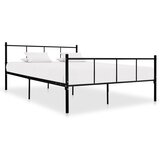 Maison Chic Posteljni okvir - Dvoposteljna postelja - Zakonska postelja črn kovinski 140x200 cm-J14197, (21766186) | Shoptok.si