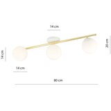  plafonsko svetlo splendi 3xE14/10W/230V belo/zlatno | Eponuda.com