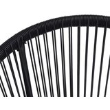  Zunanja jedilna garnitura 3-delna PVC ratan črna, (20671847) | Shoptok.si