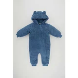 DEFACTO Plush Regular Fit Hooded Overalls